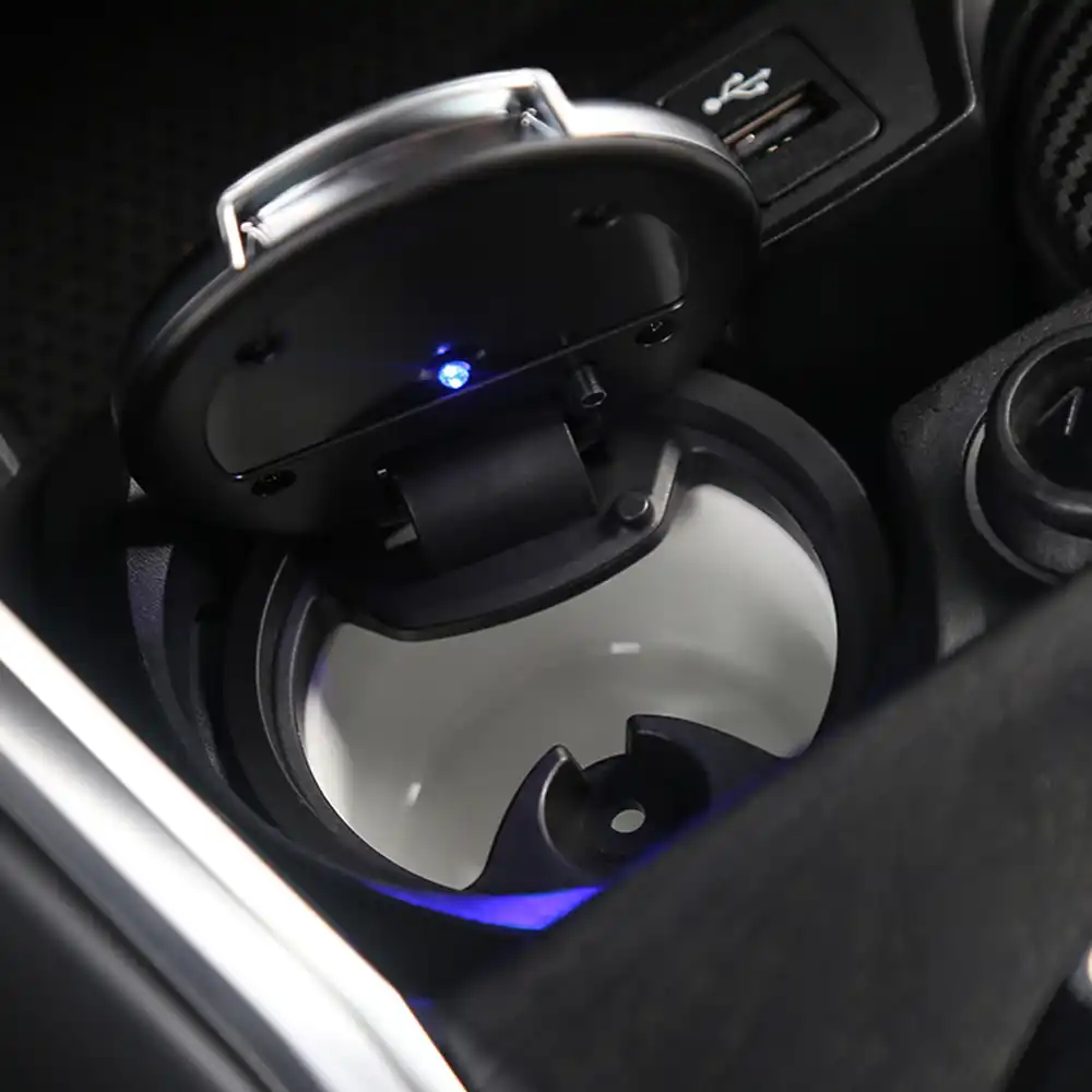 Bmw 3シリーズg カーアクセサリー車の灰皿ledライト灰皿カップポータブル自動車の Car Ashtray Aliexpress