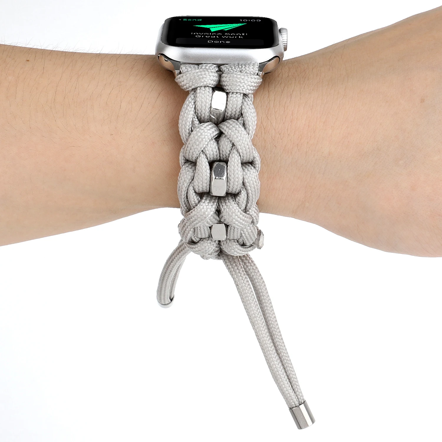 Спортивный тканый браслет из нейлоновой веревки для Apple Watch 38 мм 42 мм 40 мм 44 мм для iWatch 5 4 3 2 1