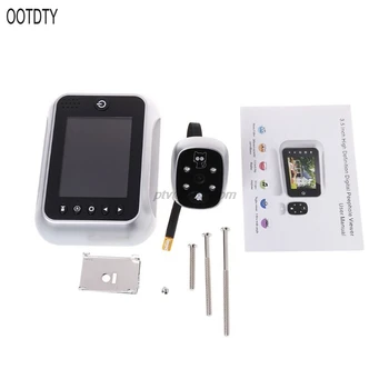 

Electronic Door Bell With 3.5" LCD Display Viewer IR Night Door Peephole Camera Record