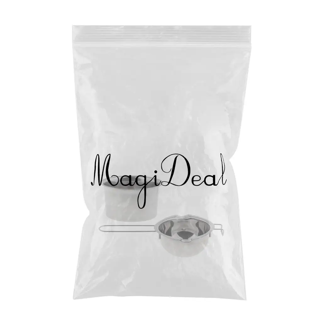 2pcs/set Stainless Steel Candle Wax Melting Pot Double Boiler For DIY Scented Handmade Candles Soaps Making Craft 2pcs/set Stainless Steel Candle Wax Melting Pot Double Boiler For DIY Scented Handmade Candles Soaps Making Craft