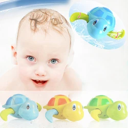 Jouets de bain éducatifs pour enfants, motif Animal mignon, tortue, jouet de bain pour bébé, tortue nageur, chaîne, horloge, jouets classiques pour nouveau nés 