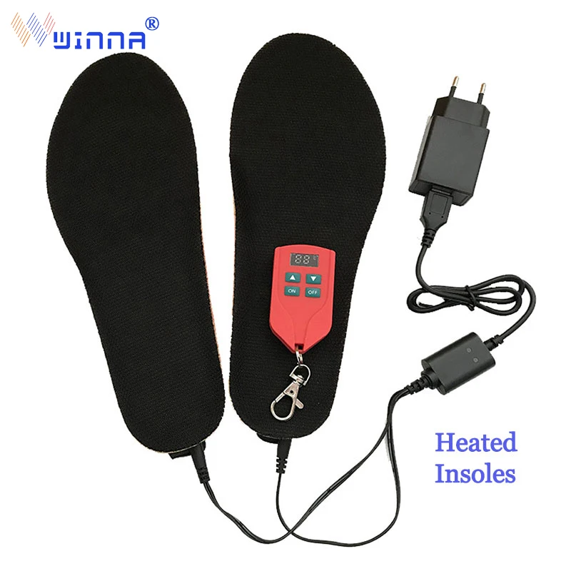 Unisex Sport Heating Insole Outdoor USB Charging Wireless Remote Control Electric Foot Warming Camping Hiking | Спорт и развлечения