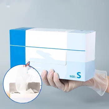 

100Pcs/box Single Use Food Grade PVC Home Protective Glove Latex Transparent For Dish Washing Cleaning