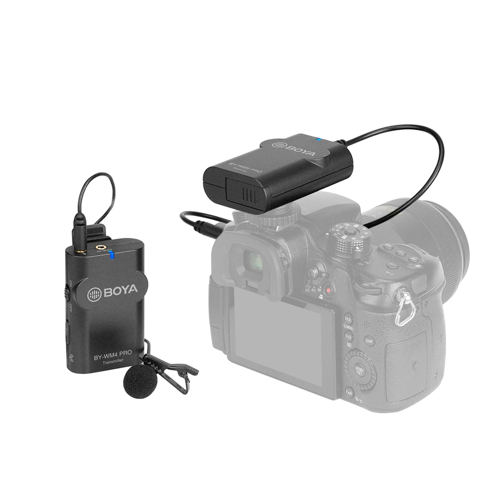 BOYA BY WM4 Pro K1 Портативная Беспроводная микрофонная система 2 4G (один передатчик +
