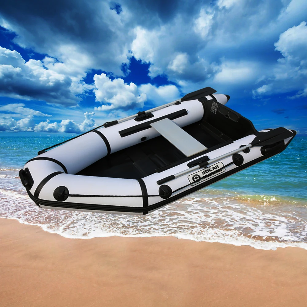 Solarmarine MC230-1 PVC Inflatable Assault Boat Speed Kayak Canoe Hovercraft Fishing boat Surfing Wooden Floor 3Person 2.3M
