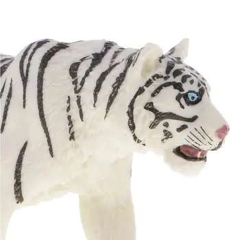 

1Pcs 6.2inch Original White Tiger PVC Figures 14731 Wild Life Animal Creature Children Educational Toy For Kids Gift