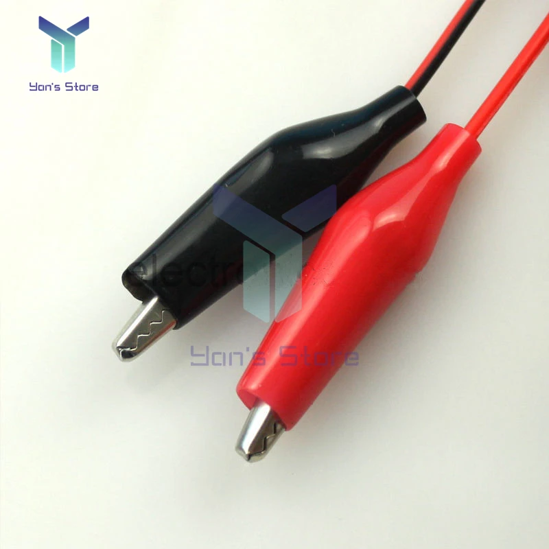 Description Picture 6 of item60CM Alligator Test Cilp Metal To USB Male Connector Adapter Crocodile Test Clamp Clip Power Cable Black Red High Quality Clip