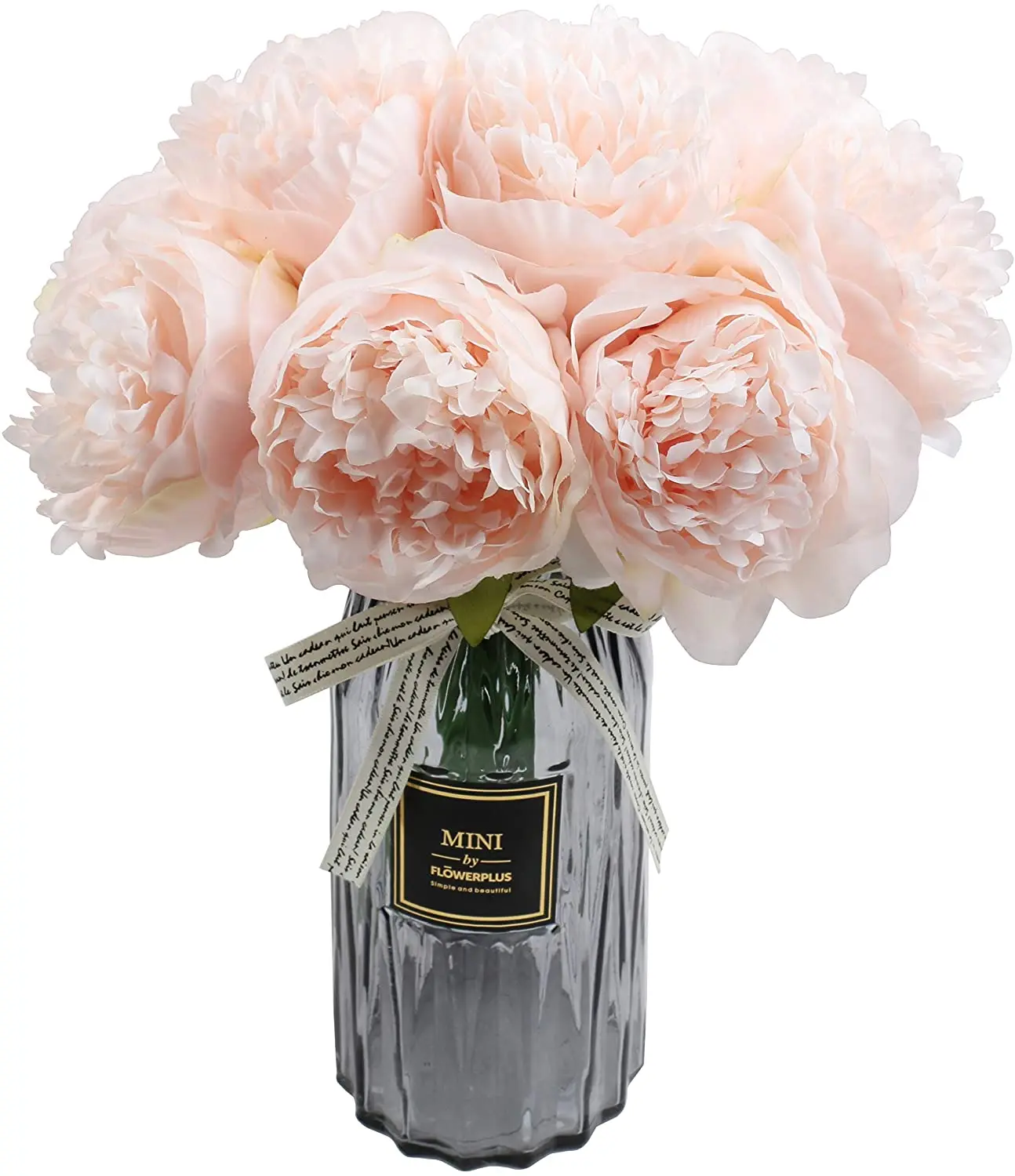 5 Heads Bouquet Artificial Fake Peony Springs Flowers Silk Flower Leaf Home Office Wedding Houes Party Festival Bar Decoration 2