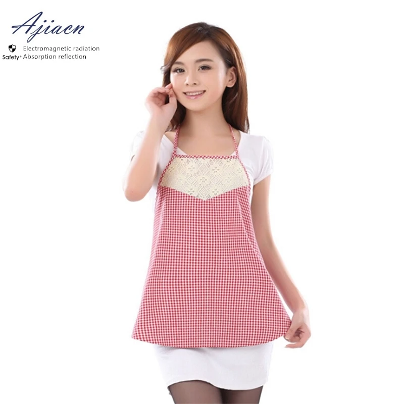 Recommend Electromagnetic radiation protective 50% silver fiber apron pregnant mothers can wear to work EMF shielding clothing