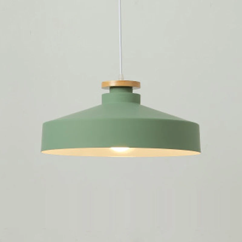 C Gray Green Подвесной светильник в скандинавском стиле, Светильники для ресторана, E27, подвесные лампы, кафе-бар, Macarons, светильник, подвесные лампы - Цвет корпуса: C Gray Green