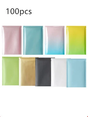 8*12cm Color Mini Ziplock Baggie Aluminized Recyclable Bags Mini Plastic  Bags Pink Zip lock Jewelry Storage Bag With Zipper - AliExpress