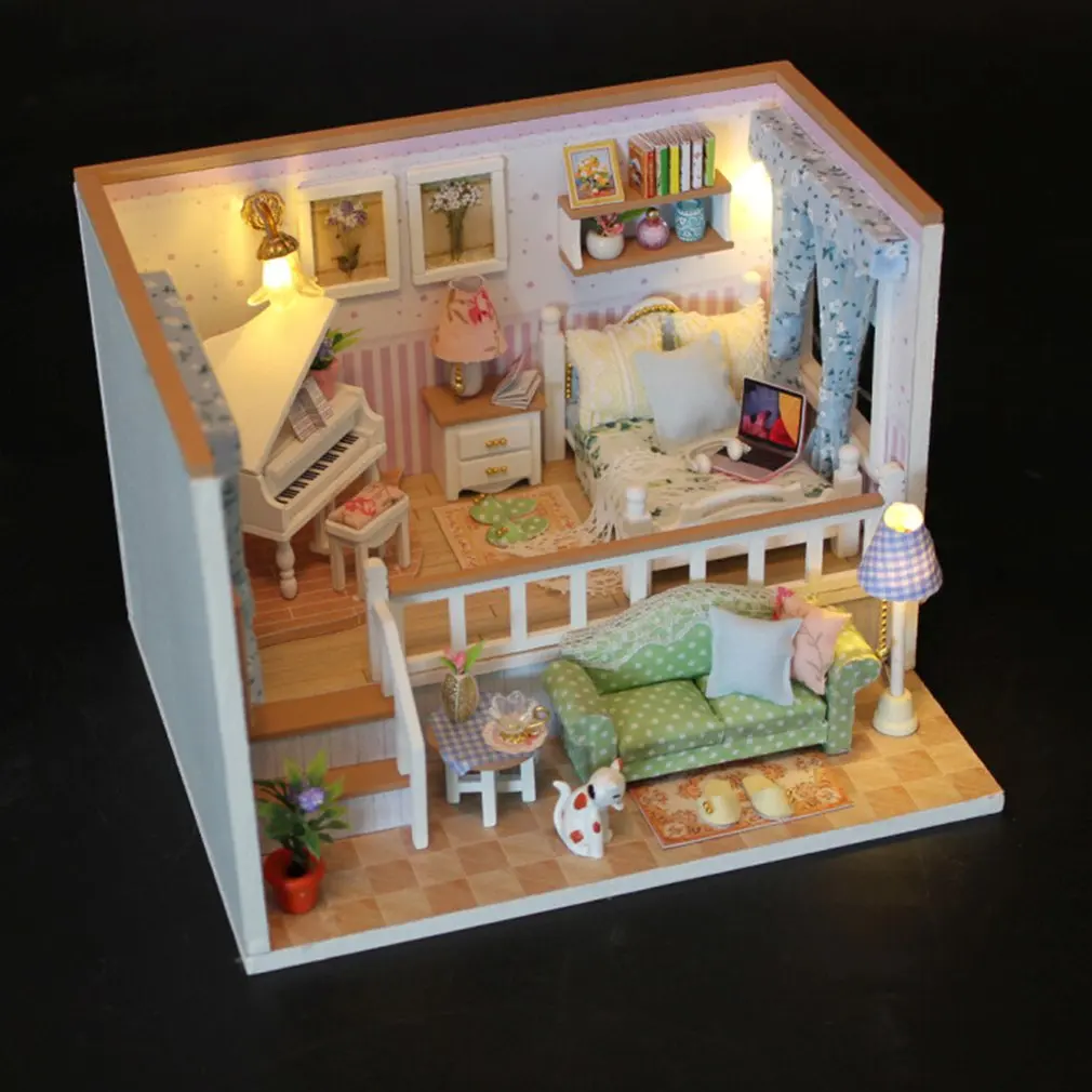 Diy сборные строительные блоки мини-сцена товары для дома игрушки Отправить мужчины и женщины день Святого Валентина подарок на день рождения