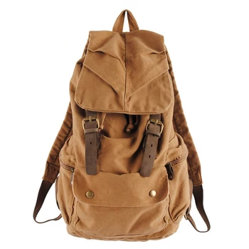 

Vintage design top quality canvas men backpack Outdoor travel Anti-theft Laptop Bag Large Capacity backpack for male 200820-90