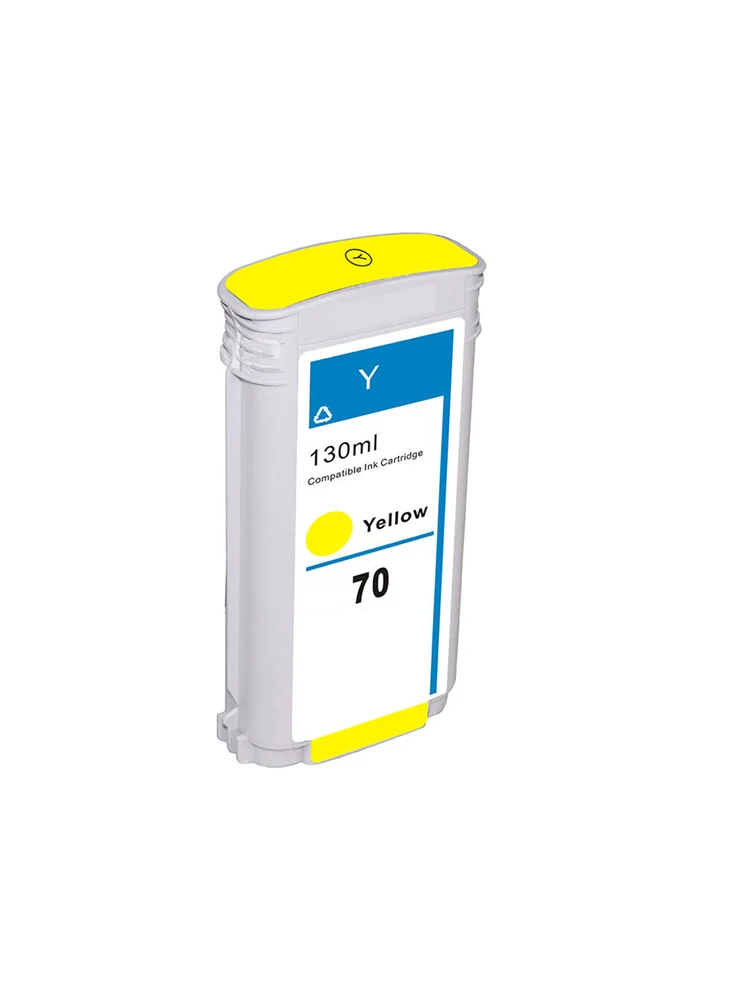 1x Желтый чернильный картридж совместимый для hp70, на рост от 70 до Designjet Z2100 Z3100 Z3200 Z5200