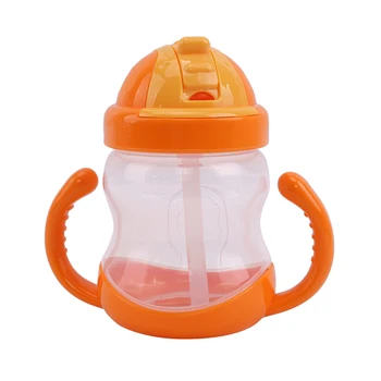 

Kids Baby Water Bottle PP Children's Cup Baby Portable Feeding Bottle With Straw Leak Proof Durable Water Cup