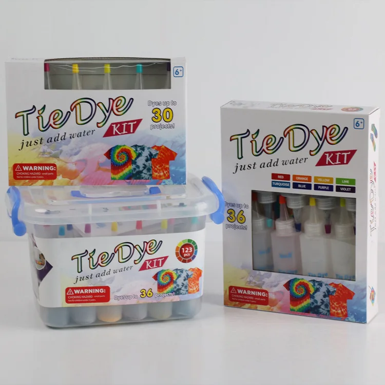 

DIY Set Tie Dye Permanent Paint Craft Tie Dye Kit Textile Making Non Toxic Party Supplies Colorful Fabric Set Colorful Tie Dye