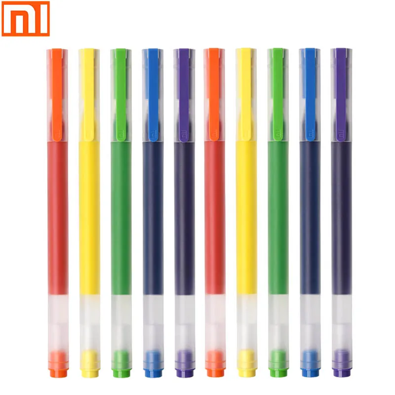 Новая ручка Xiaomi mijia многоцветные нейтральные ручки 7 цветов кисть для рисования 8 5
