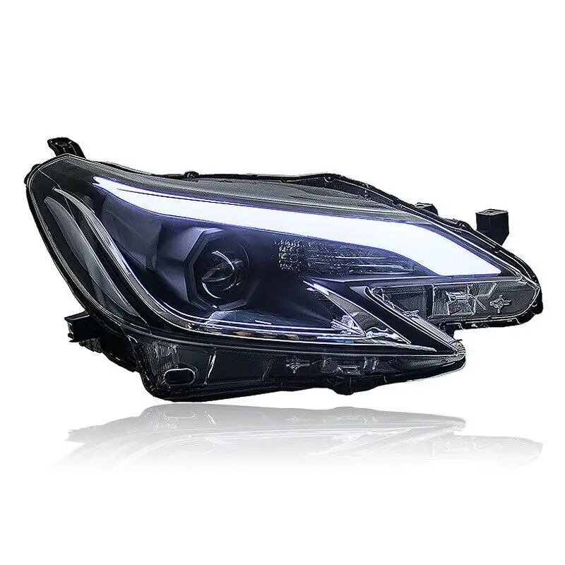 Динамический поворотник светодиодный фонарь DRLs Bi Xenon объектив проектора подходит для Toyota eliz 2013