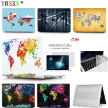 3D Карта мира, чехол для Apple Macbook Air Pro retina 11 12 13 15 дюймов сумка для ноутбука, для Mac book Air Pro 13,3, 15,4 чехол. A1932+ подарок
