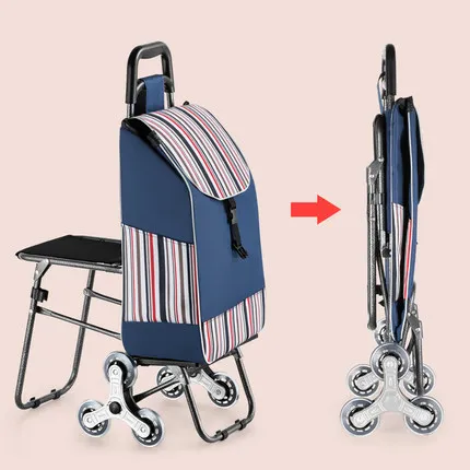 Trolley shopping cart Wheels Woman Shopping Cart shopping basket Household shopping bag Trolley Tra