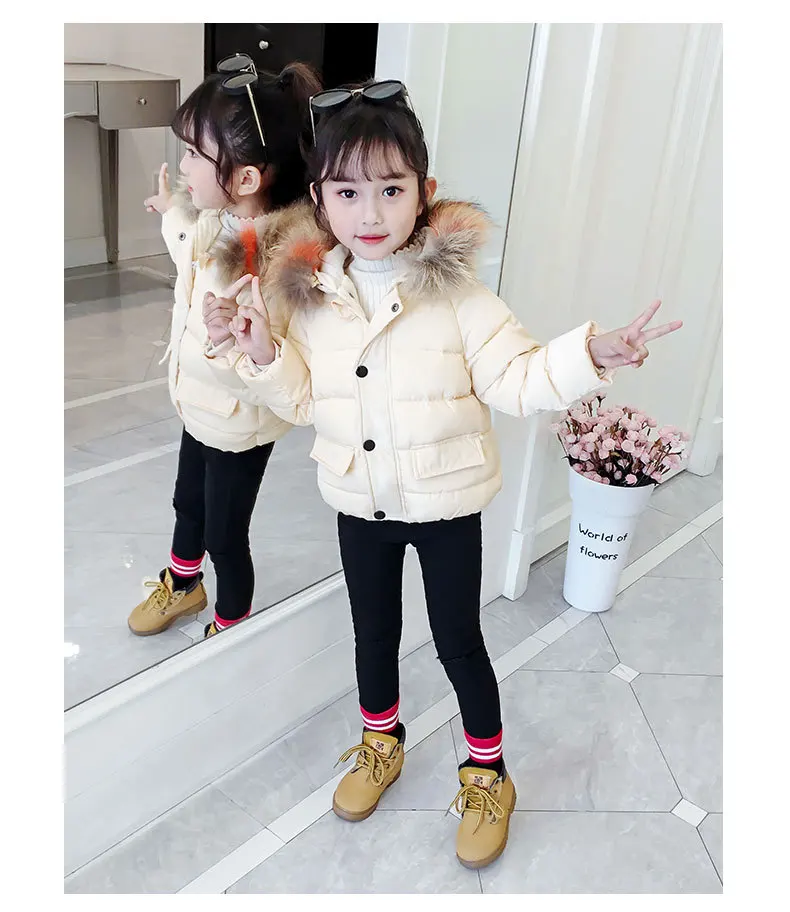 Jaqueta de Inverno com Pele Parka para Menina Cabolsa do Bebê Meninas Algodão-acolchoado Roupas 3 4 5 6 7 8 Anos Crianças Menino Inverno Cabolsa 2 11 parka para menina algodão-acolchoado roupas 2 3