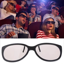 Clip-On Type Circular Passive Polarized 3D Glasses For TV Real 3D Cinema 0.22mm