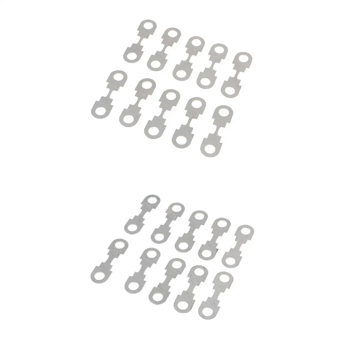 20 Pieces Car Flat Metal Fuse Strip For VW Audi SEAT Skoda Ford - 50A 60A
