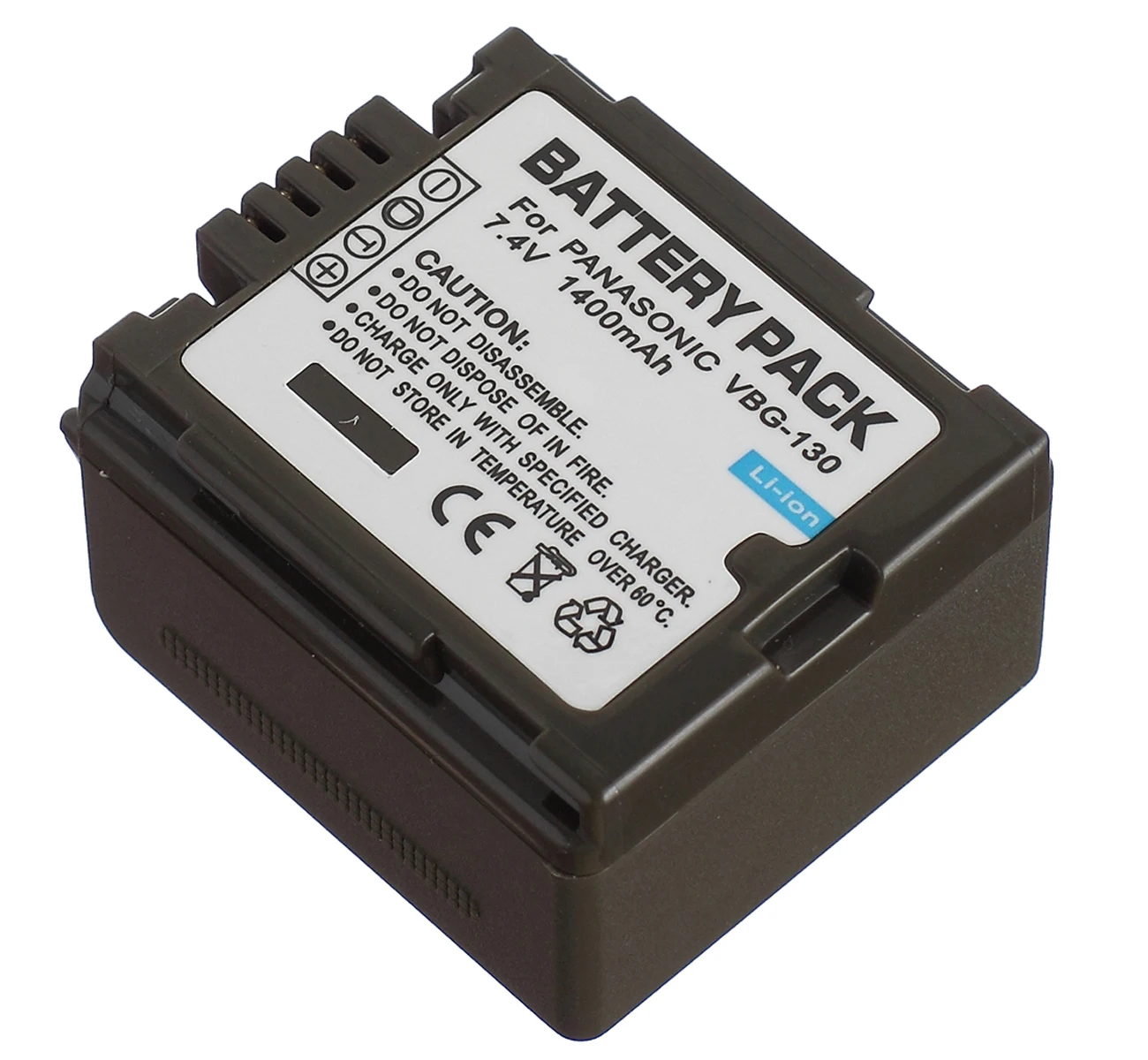 Батарейный блок для видеокамеры Panasonic HDC-HS9, HDC-HS20, HDC-HS100, HDC-HS200, HDC-HS250, HDC-HS300, HDC-HS350, HDC-HS700 - Цвет: 1x VW-VBG130 Battery