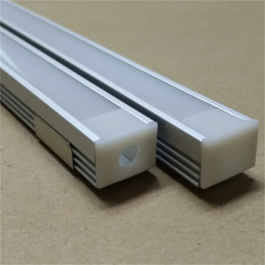 Free Shipping 0.5M/set HOT SELLING  ALUMINUM CHANNEL WITH  MILKY  COVER  AND  END CAPS , MOUNTING  CLIPS 2m pcs good quality small size aluminium industrial profiles for u channel cover and end caps and clips are included