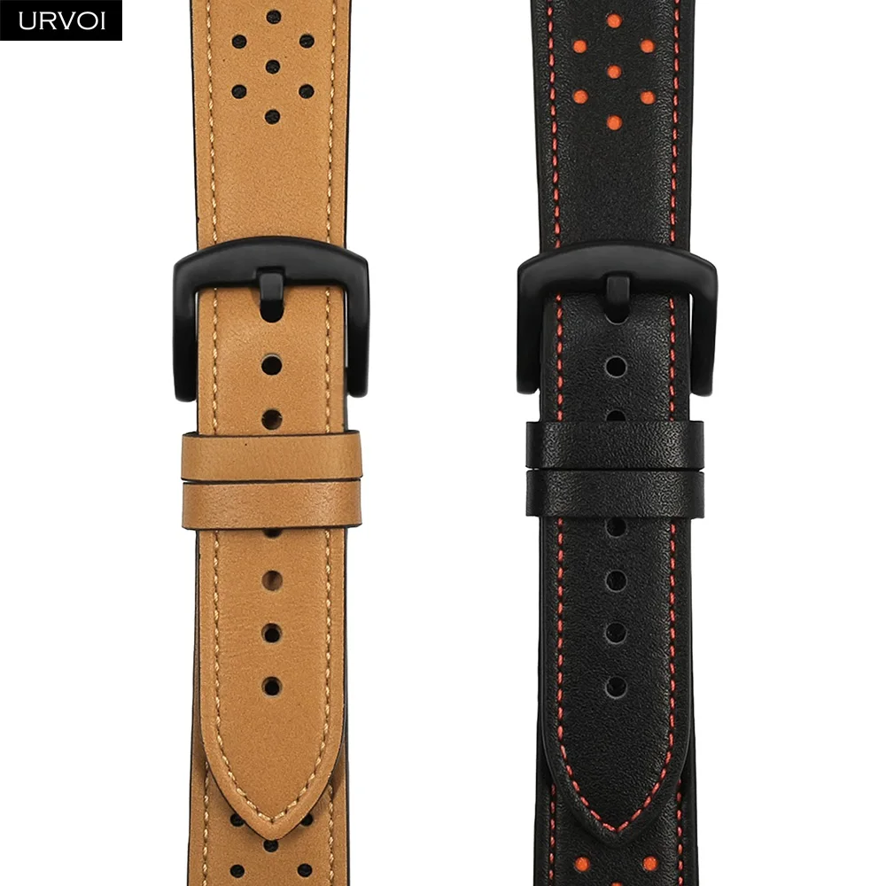Ремешок URVOI для Apple Watch series 6 5 4 3 2 1 SE ремешок из натуральной кожи с цветком сливы iWatch