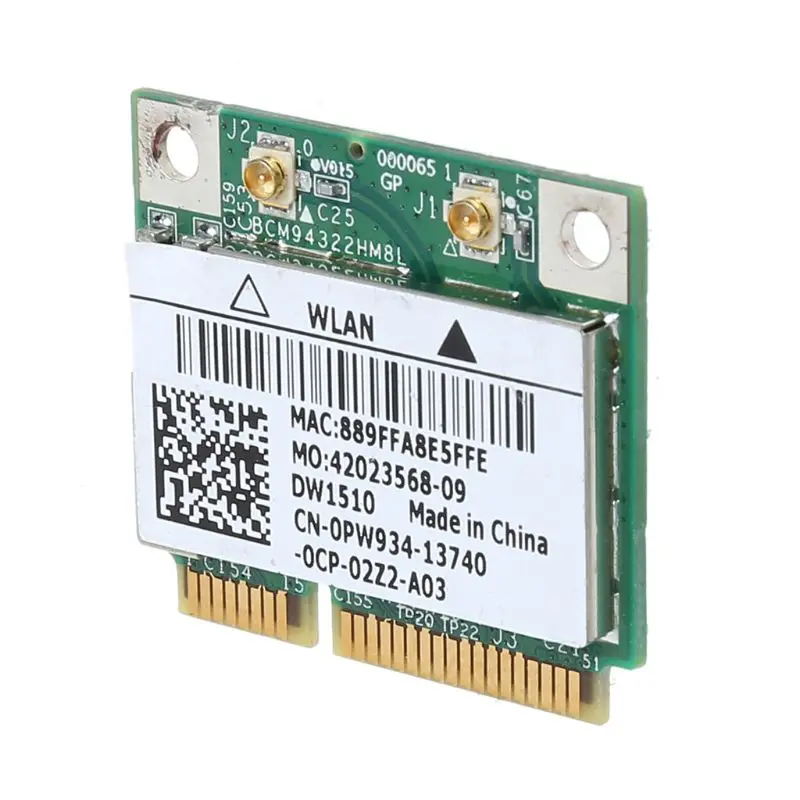 BCM94322HM8L BCM94322 двухдиапазонный адаптер 802.11a/b/g/n DW1510 Mini PCIE WiFi