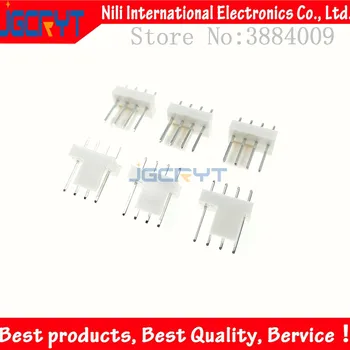 

2510 Connector Computer motherboard cooling fan 4Pin Chassis plug male and female head white and black rubber case needle