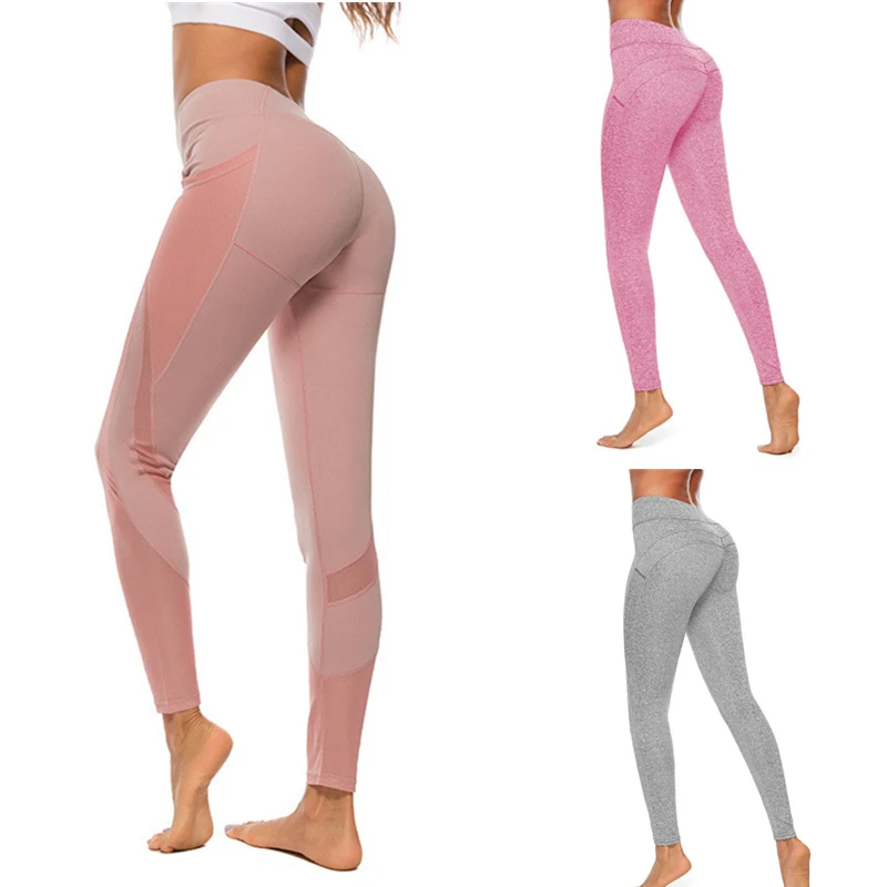

Gym Pants Women For Fitness Push Up Leggings Workout Tights High Waist Pants Solid Fitness Running Tights Athletic Breathable