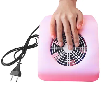 

220V 2 IN 1 Nail Dust Suction Collector with Nail Lamp Vacuum Cleaner with Powerful Fan Dust Collecting Bag Nail Art Equipment
