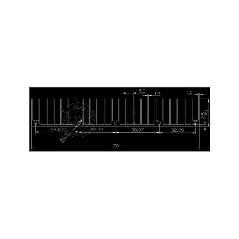 

150*20mm Heat sink aluminum block Support custom length 500mm X 150mm X 20mm