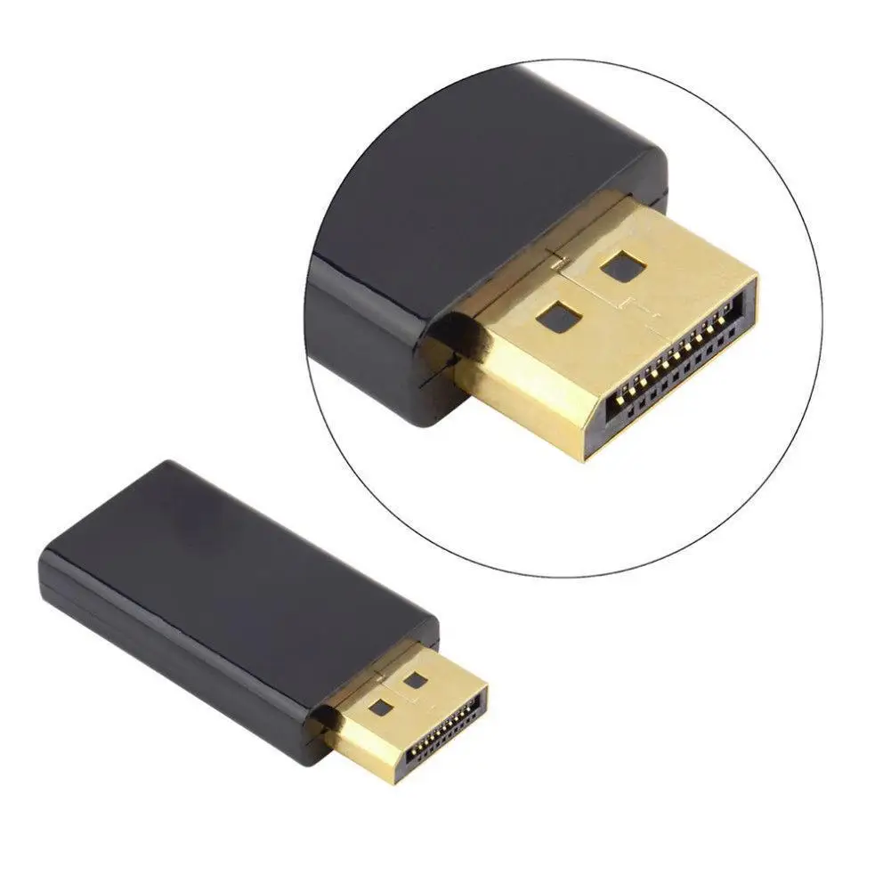 MeterMall дропшиппинг порт дисплея DP папа к HDMI Женский адаптер Черный Высокое