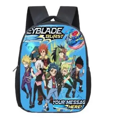 12 дюймов Аниме Beyblade Burst рюкзаки для детей Студенческая книга рюкзак повседневный рюкзак Мультфильм Mochila школьные подарки - Цвет: Picture color