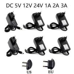 AC DC 12V Volt Power Adapter AC 110V 220V to DC 5V 12V 24V 1A 2A 3A Universal Power Adapter Supply 1A 2A 3A Charger EU US Plug