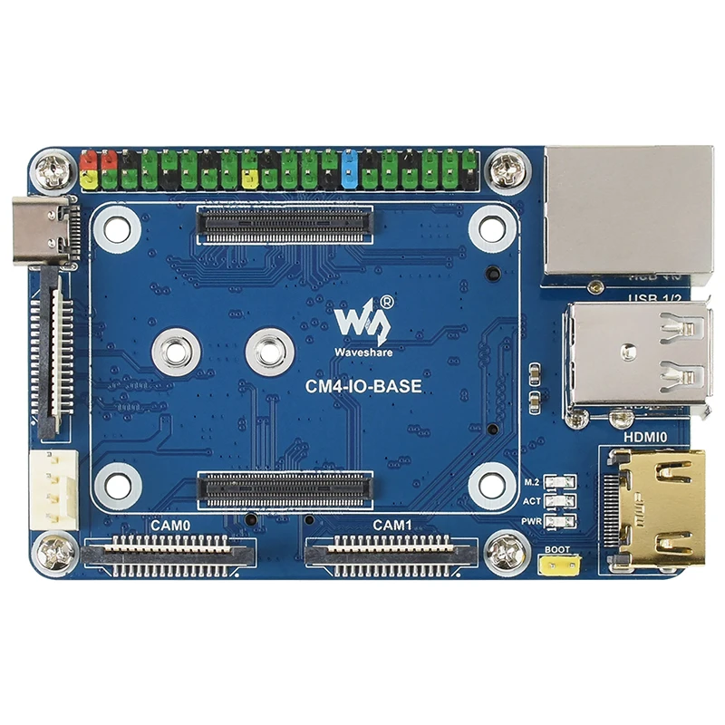 Placa de Base Mini Módulo Raspberry pi Placa de Base com cs Dsi Rtc Ventilador Hdmi-compatível Usb Rj45 Gigabit sd Card Slot M.2 para Cm4 Acessórios p/ quadro de demonstração - Imagem 6