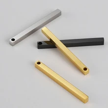 

5pcs High Quality Stainless Steel Blank Long Club Geometric Bar Charms Pendant Fit Necklaces Stick Pendants DIY Jewelry Making