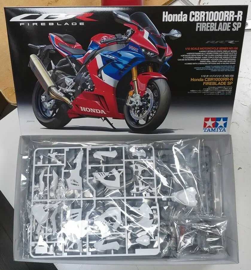 Tamiya 14138 1/12 Scale Motorcycle Model Kit Honda CBR1000RR-R Fireblade SP 2020 