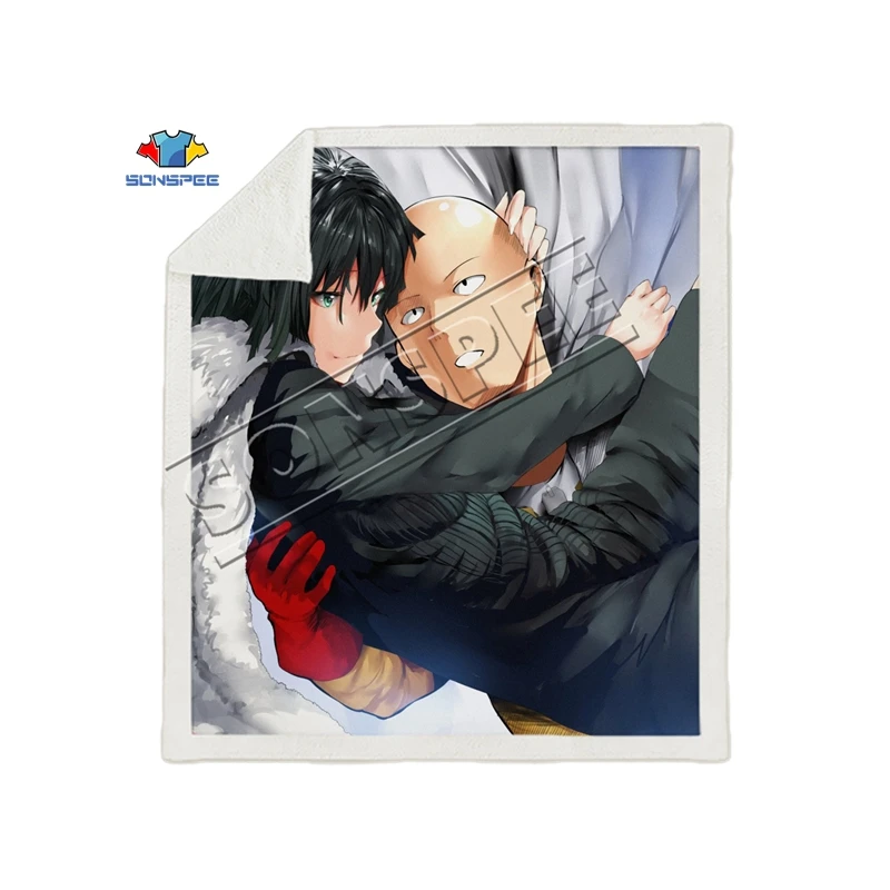 Аниме One PUNCH-MAN, Супермен, диван для путешествий, молодежное постельное белье, набивное одеяло с рисунком, покрывало для мальчиков и девочек, одеяло для путешествий - Color: 18
