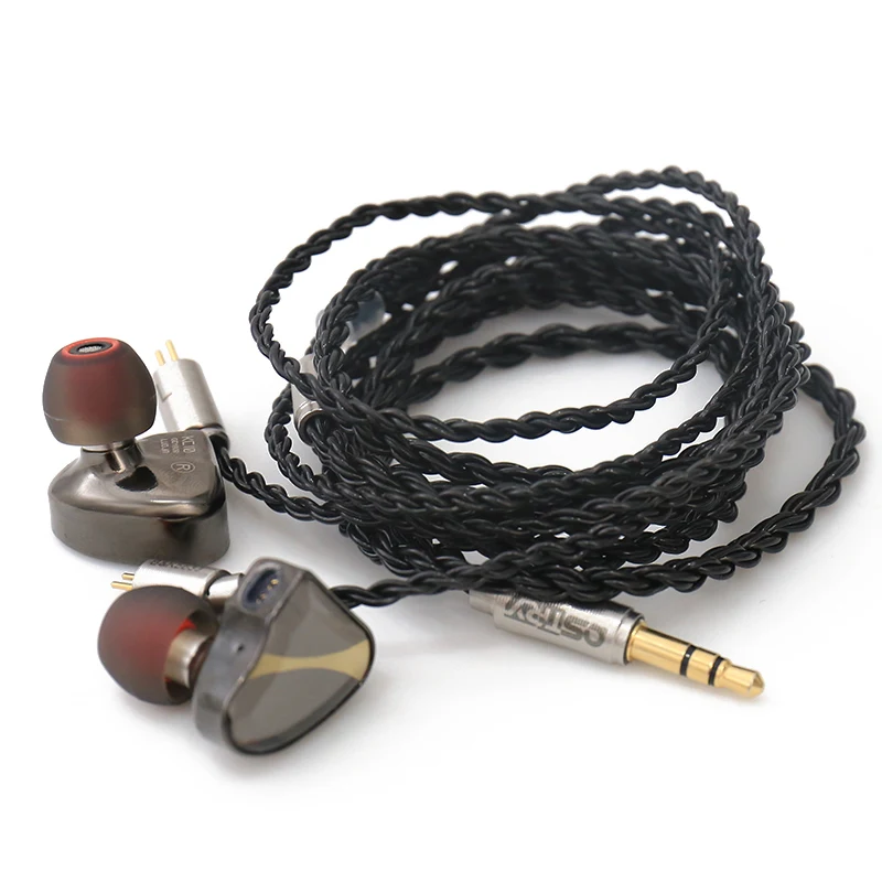 OSTRY KC10 Hi Fi аудио двойные динамические (10 мм + 7 мм) наушники мониторы IEM с 2