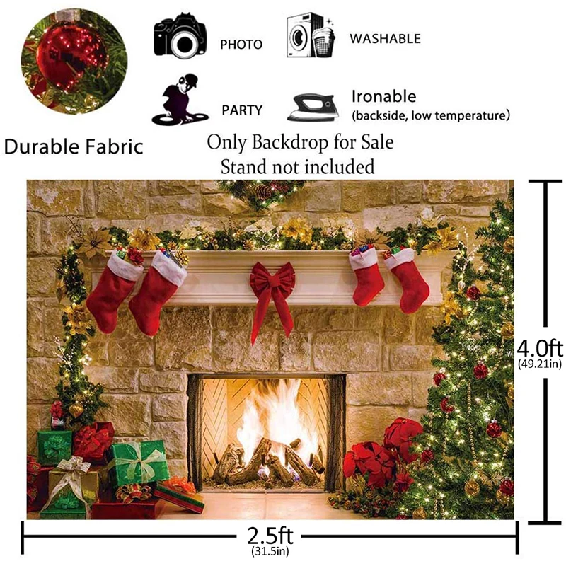 Фон для фотосъемки в рождественском стиле, Рождественское украшение, дерево, ретро, винтажная деревянная стена, камин, рождественские декорации, реквизит
