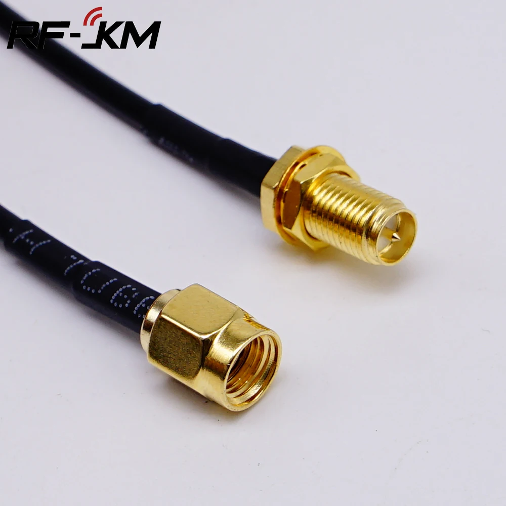 RP SMA Male to RP SMA Female connector RF 2.4G WIFI RG174 cable