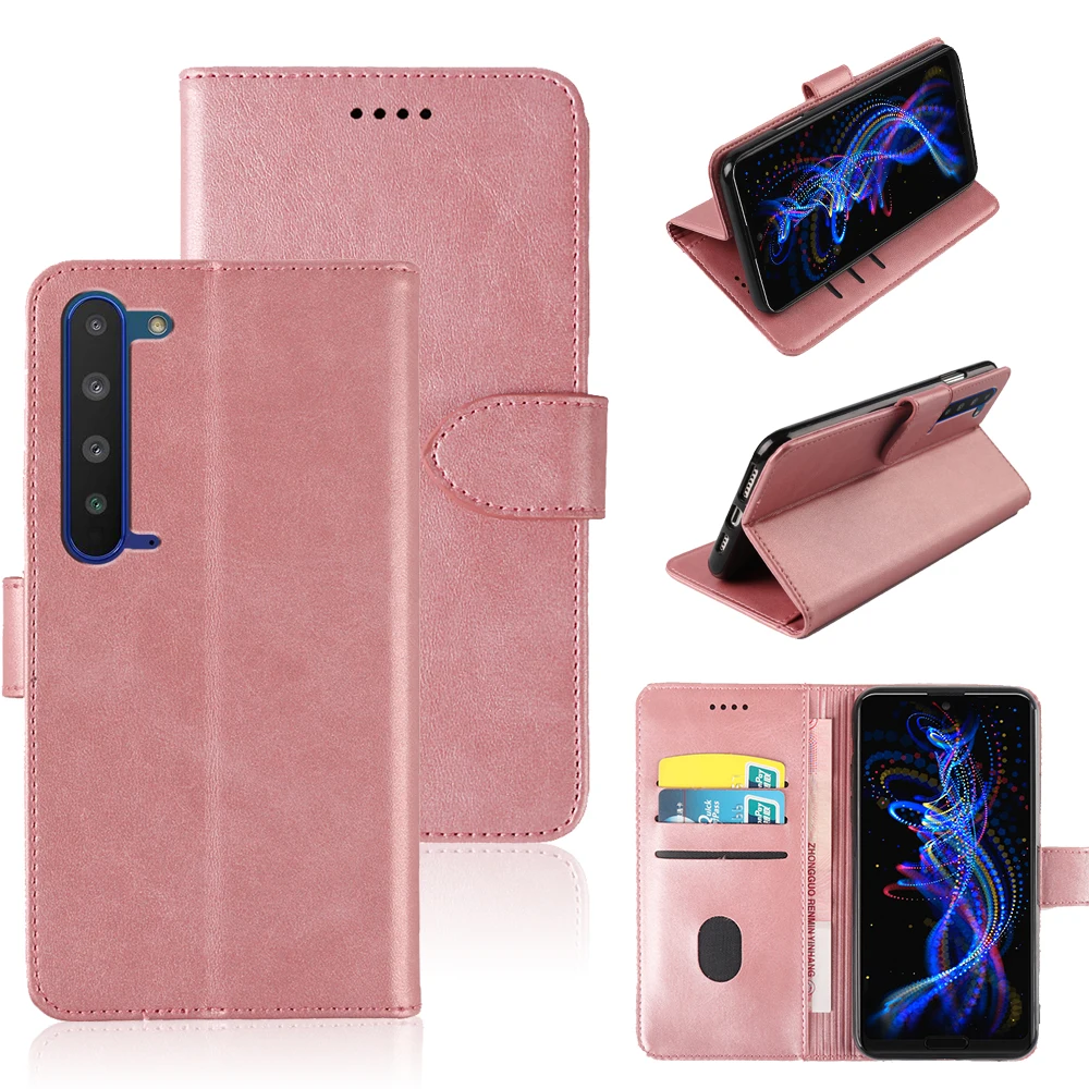 Модный Оригинальный флип-чехол ROEMI для Sharp Aquos R5G из искусственной кожи Стиль