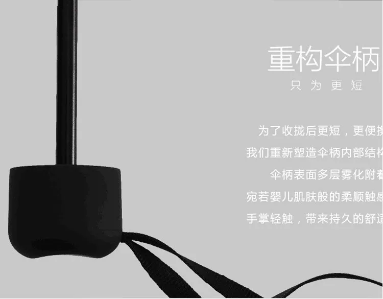 Mini Lightweight Portable Vinyl Umbrella Half off Black Umbrella kou dai san Sun-resistant Parasol Customizable Advertising Umbr