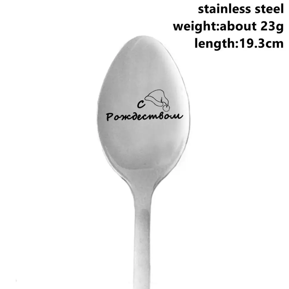 Xmas Spoons 8 Taoup, деревянные рождественские украшения, Рождественский Декор для дома, Санта-Клаус, рождественские украшения из дерева, сделай сам, Рождественский Декор для стола, Noel Elk - Цвет: Xmas Spoons 8