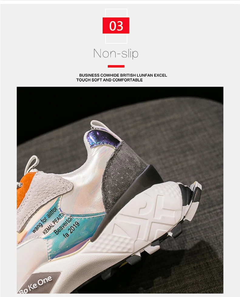 CAGILKZEL 2019 Autumn Shoes Woman Platform Sneakers Fashion Women Sneakers Shoes Casual Flats Soft Chunky Shoes Ladies Shoes (2)