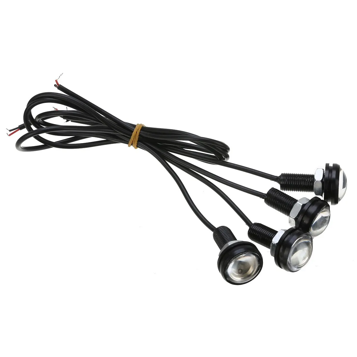 4PCS Blue LED Boat Light 12V 3W Waterproof Outrigger Spreader Transom Underwater Lights for Car Boat Marine